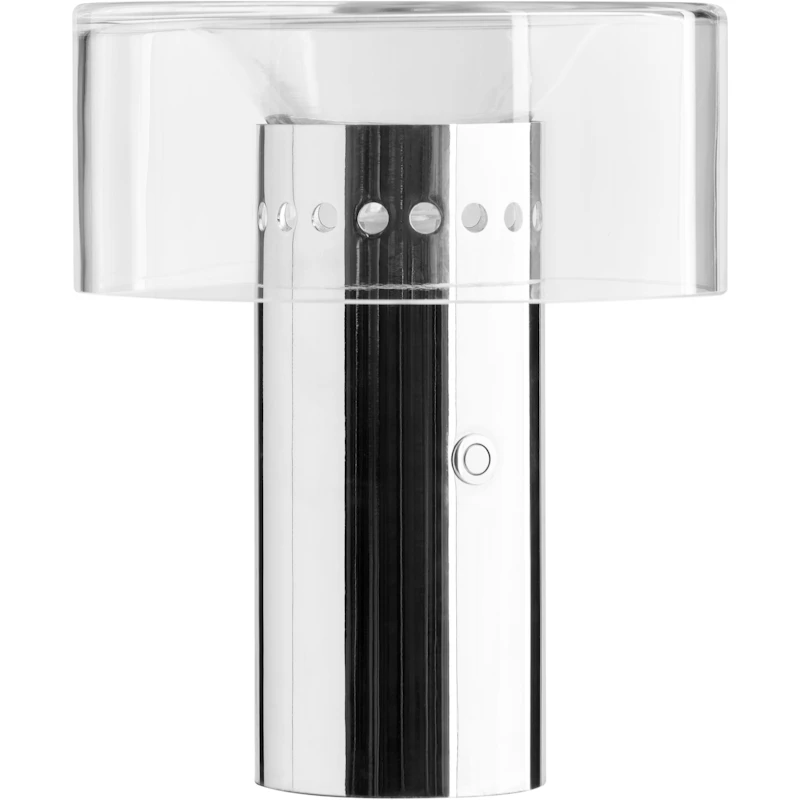 Halo Bordlampe Bærbar, Krom / Klar