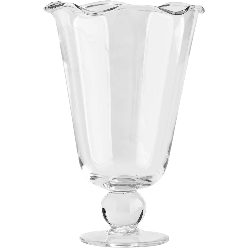 Karla Vase Bølget Klar, 26 cm