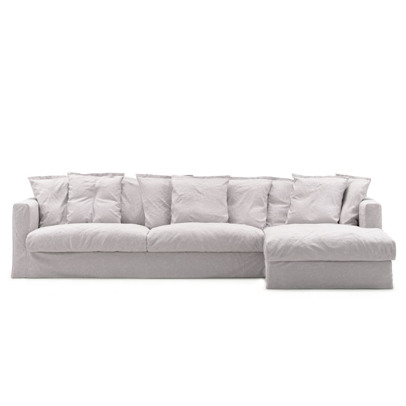 Le Grand Air 3-Seter Sofa Lin Divan Høyre, Misty Grey