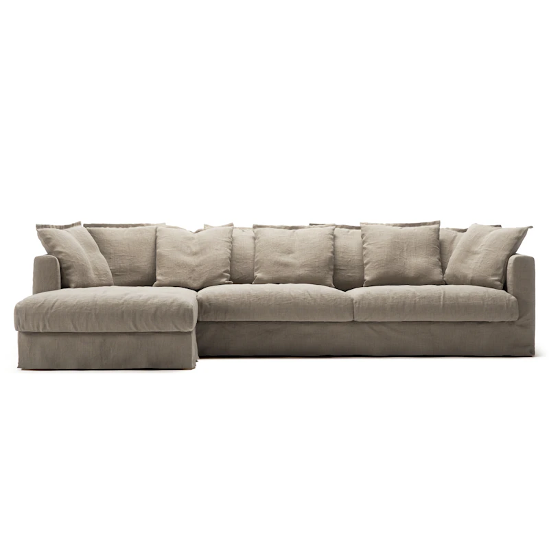 Le Grand Air 3-Seter Sofa Lin Divan Venstre, Savage Linen