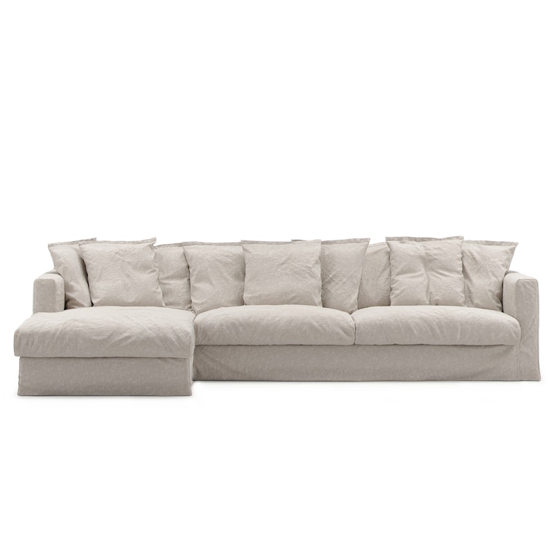 Le Grand Air 3-Seter Sofa Lin Divan Venstre, Natural Blonde