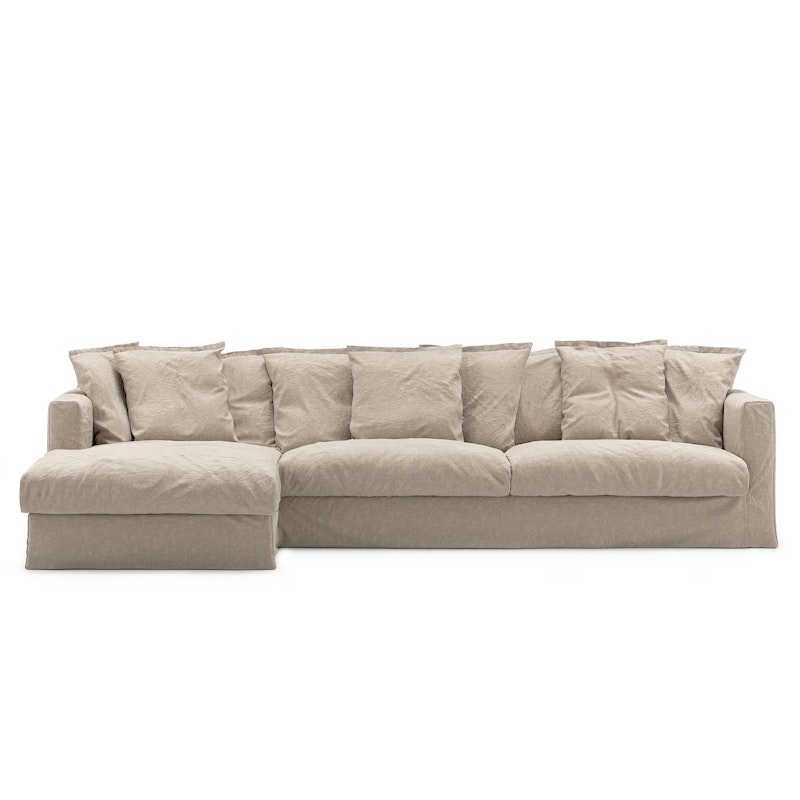 Le Grand Air 3-Seter Sofa Lin Divan Venstre, Savage Linen