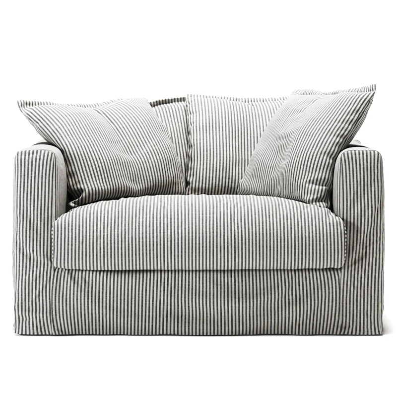 Le Grand Air Love Seat Lin, Ash Stripe