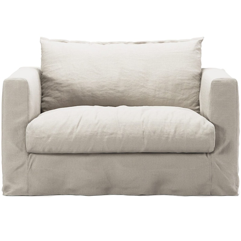 Le Grand Air Nou Love Seat Lin, Creamy White