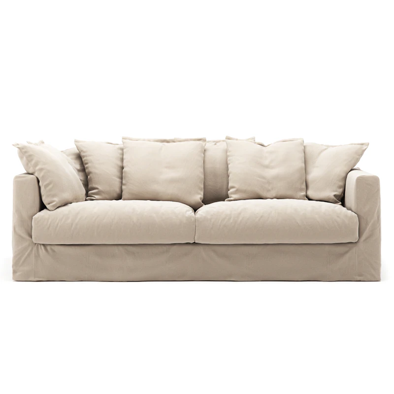 Le Grand Air 3-Seter Sofa Bomull, Beige