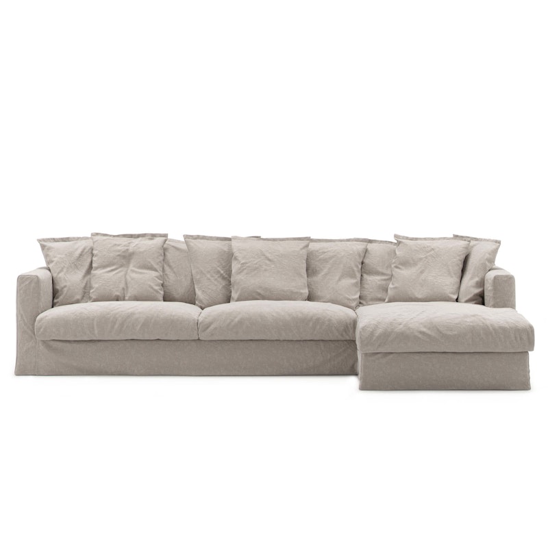 Stopning Til Le Grand Air 3-seter Sofa Lin Divan Høyre, Future Grey