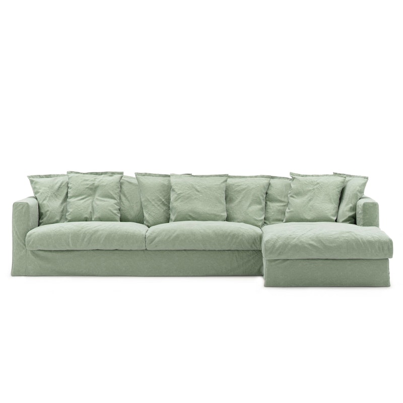 Stopning Til Le Grand Air 3-seter Sofa Lin Divan Høyre, Green Pear