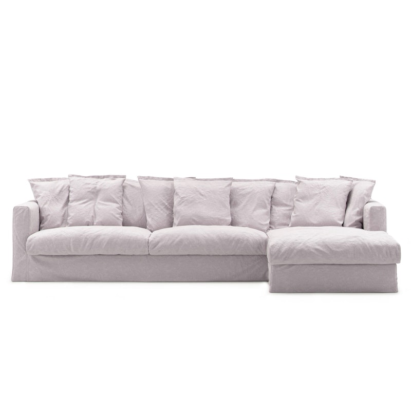 Stopning Til Le Grand Air 3-seter Sofa Lin Divan Høyre, Misty Grey