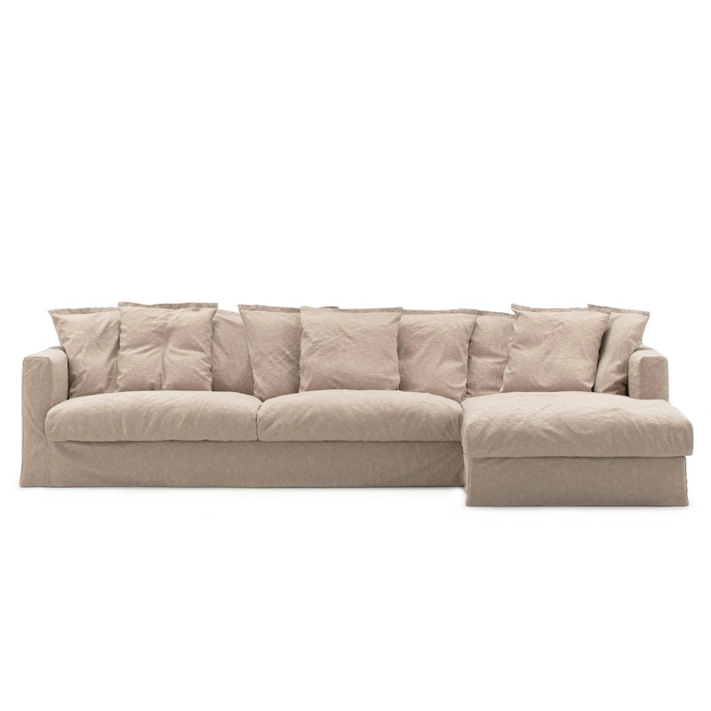 Stopning Til Le Grand Air 3-seter Sofa Lin Divan Høyre, Savage Linen