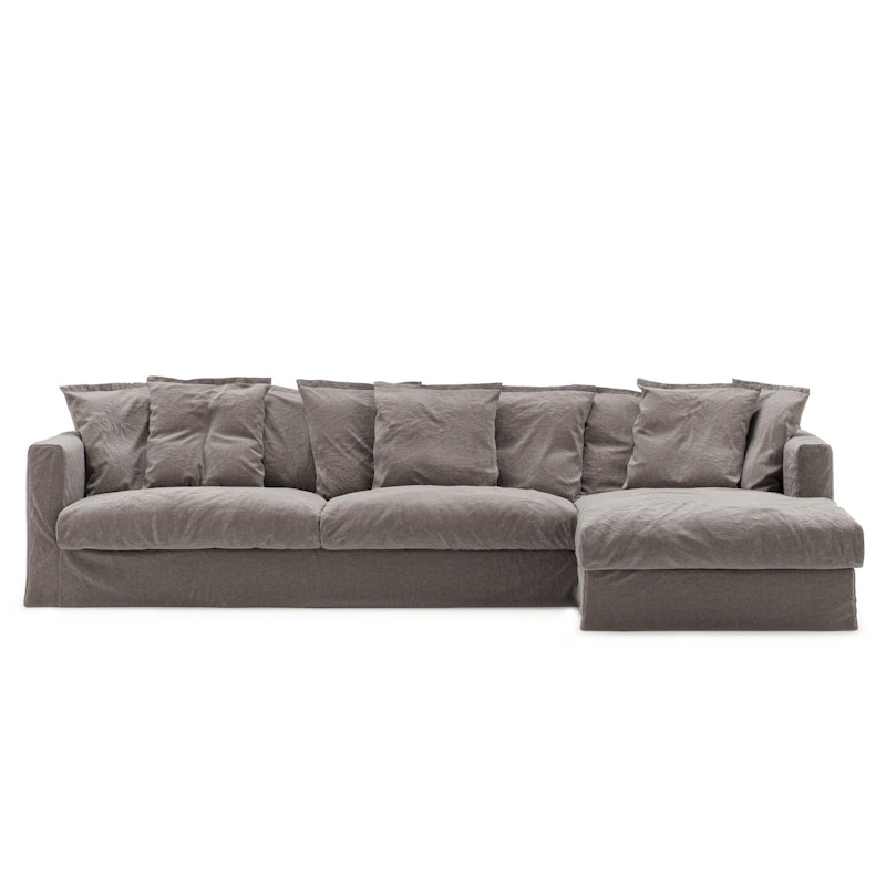 Stopning Til Le Grand Air 3-seter Sofa Lin Divan Høyre, Smokey Granite