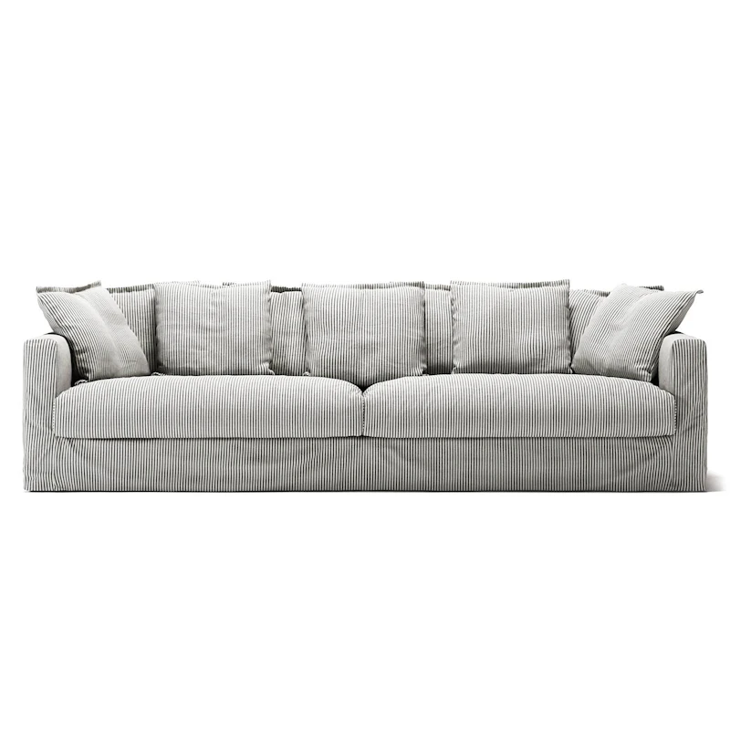 Le Grand Air 4-Seter Sofa Lin, Ash Stripe