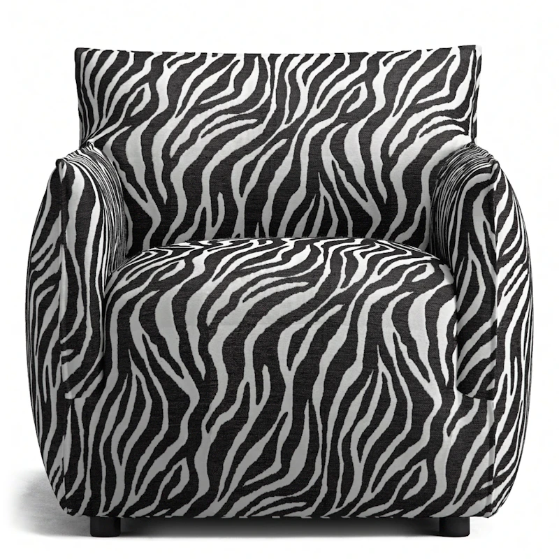 Le Petite Lenestol Zebra, Sort / Hvit