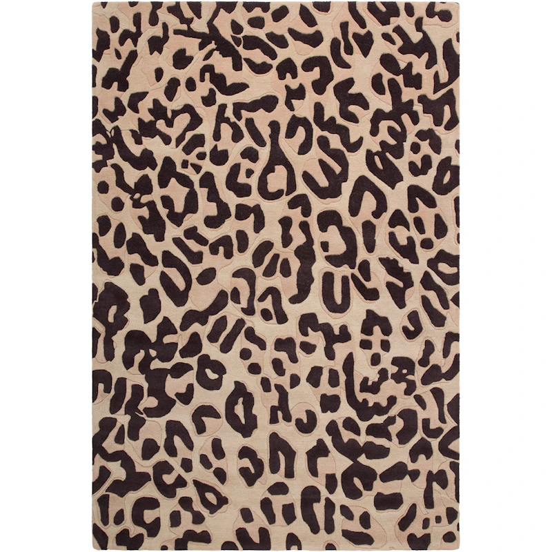 Leopard Ullteppe 250x350 cm, Brun