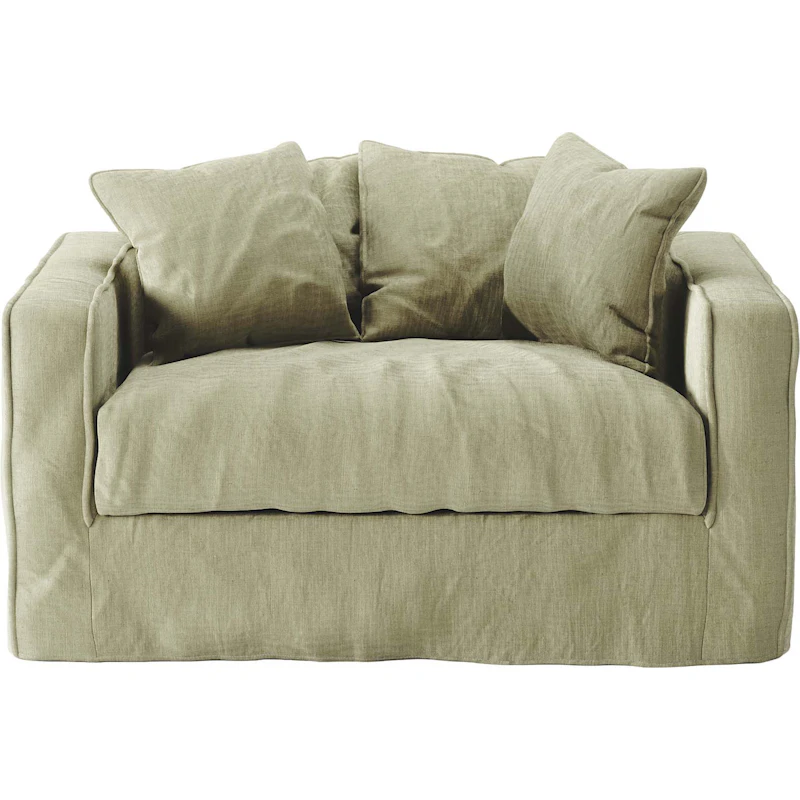 Stopning Til Loom Love Seat Linne, Moss