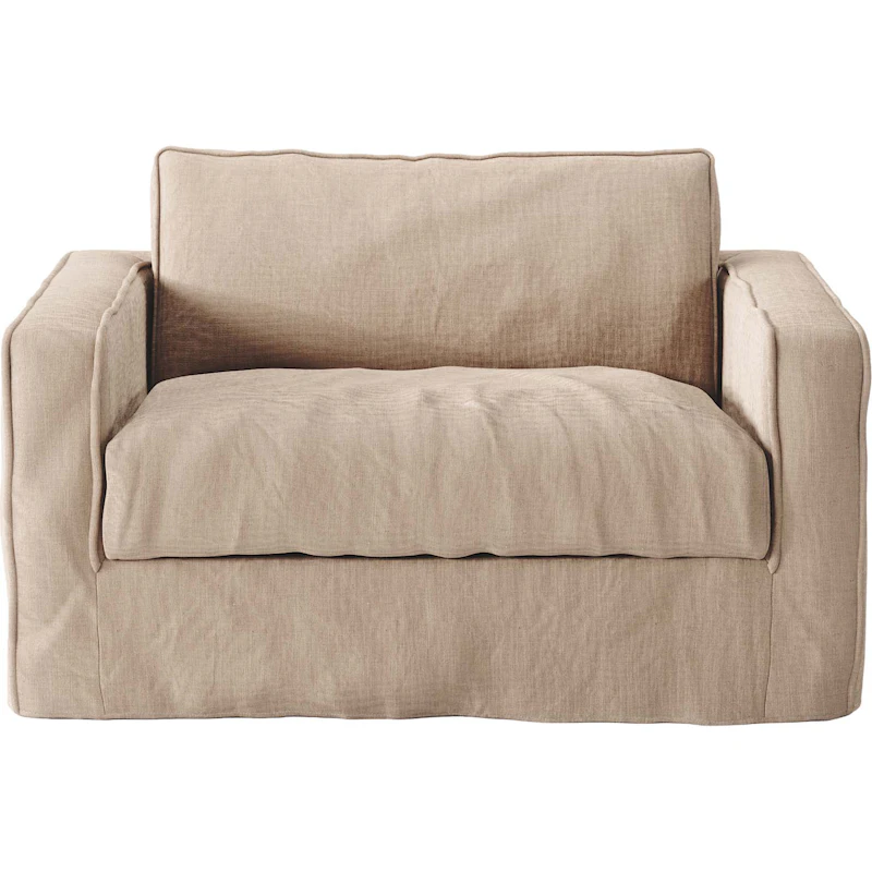 Loom Nest Love Seat Lin, Beige