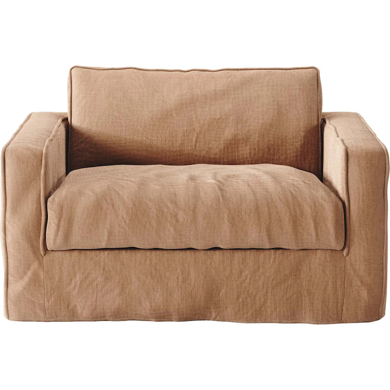 Loom Nest Love Seat Lin, Taupe