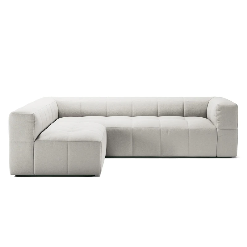 Mure 3-Seter Sofa Med Åpen Ende Venstre, Steam White