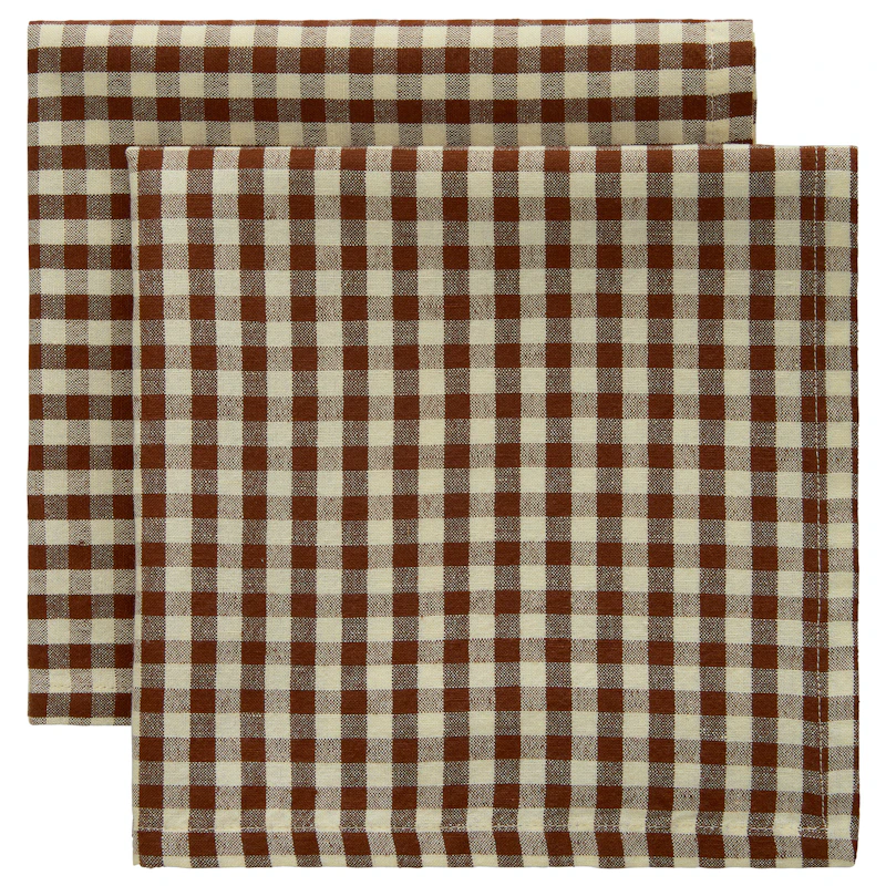 Oliva Serviett 45x45 cm 2-pk, Brun