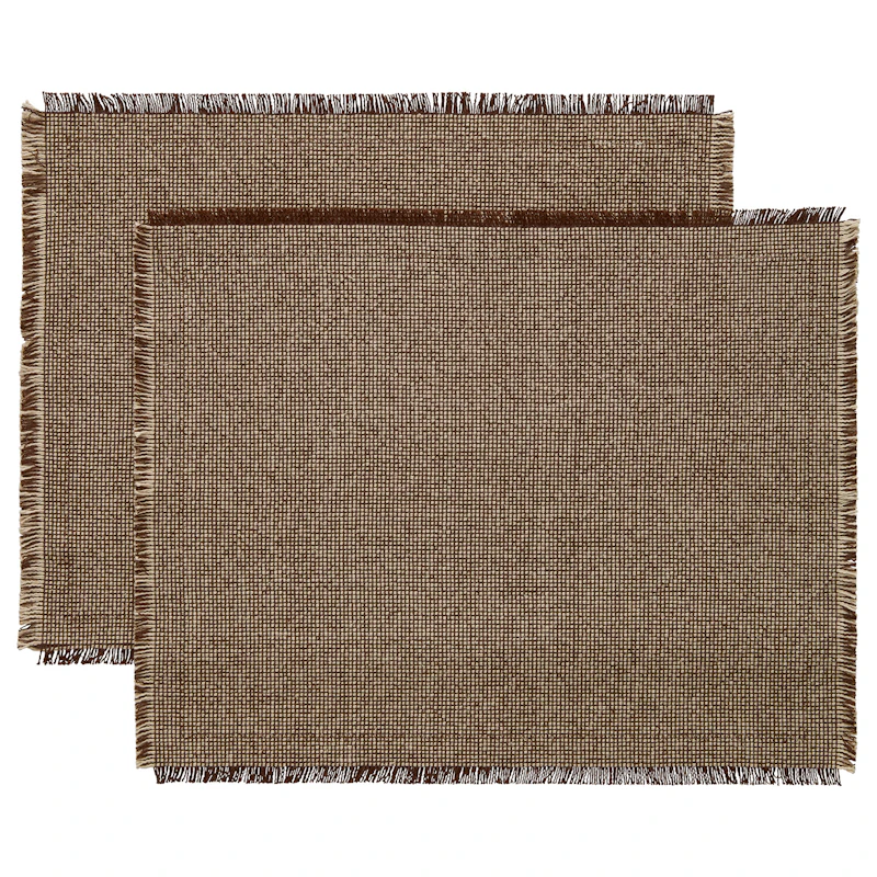 Ravella Spisebrikke 40x50 cm 2-pk, Brun / Off-white