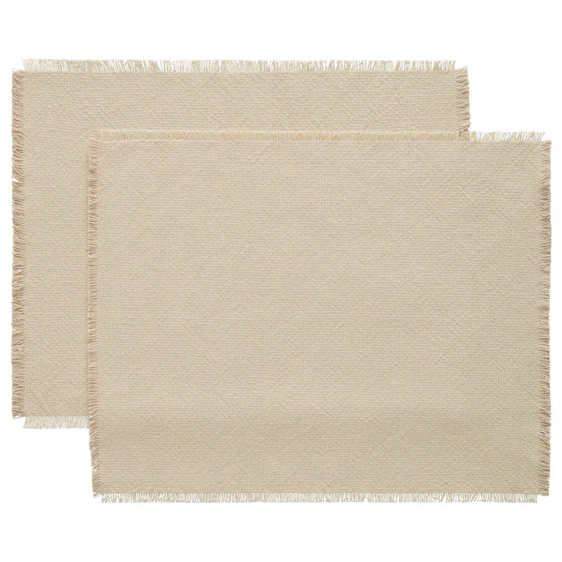 Ravella Spisebrikke 40x50 cm 2-pk, Sand / Off-white