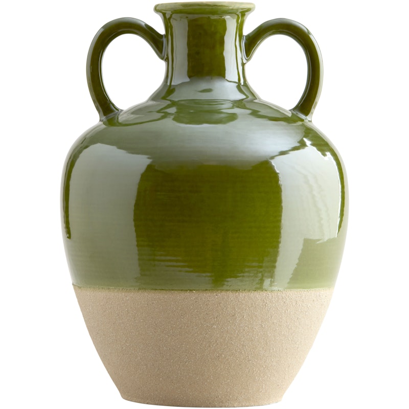 Rosalba Vase 33 cm, Cream / Grønn