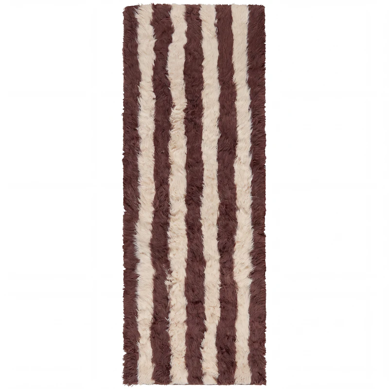 Shaggy Stripe Luggteppe, 75x250 cm