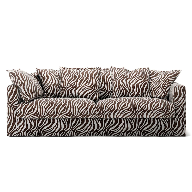 Stopning Til Le Grand Air 3-seter Sofa Chenille, Zebra