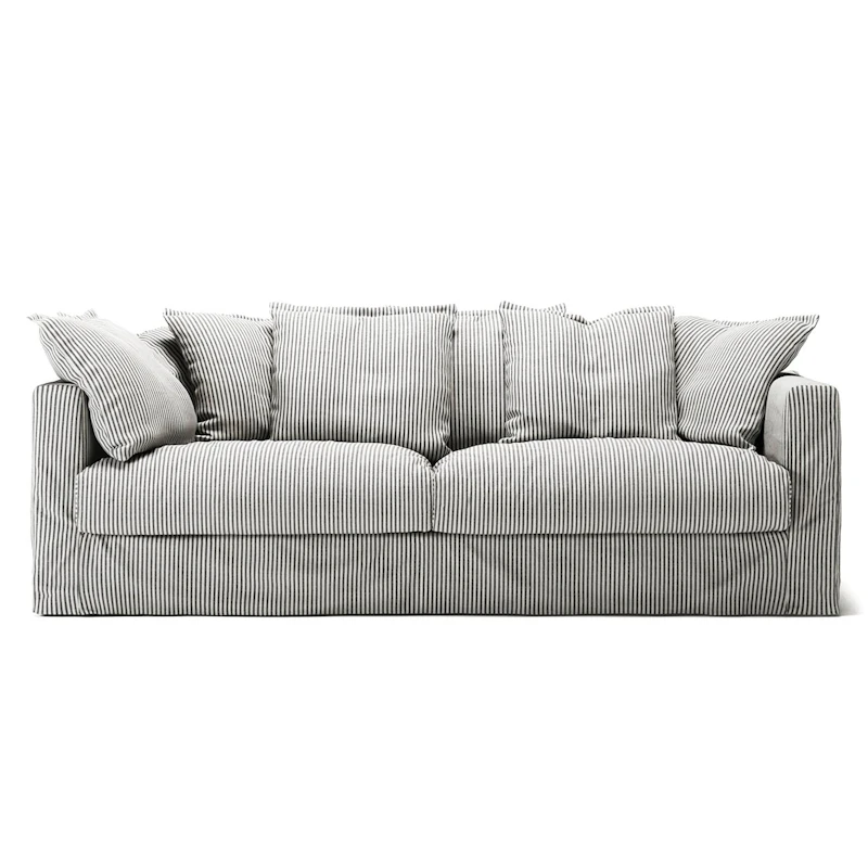 Stopning Til Le Grand Air 3-seter Sofa Lin, Ash Stripe