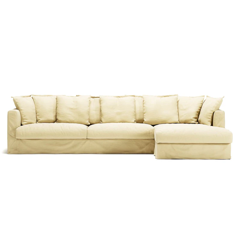 Stopning Til Le Grand Air 3-seter Sofa Lin Divan Høyre, Morning Glow