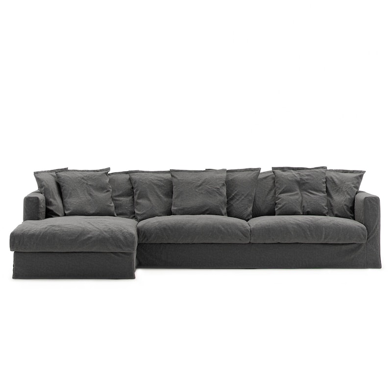 Stopning Til Le Grand Air 3-seter Sofa Lin, Carbon Dust
