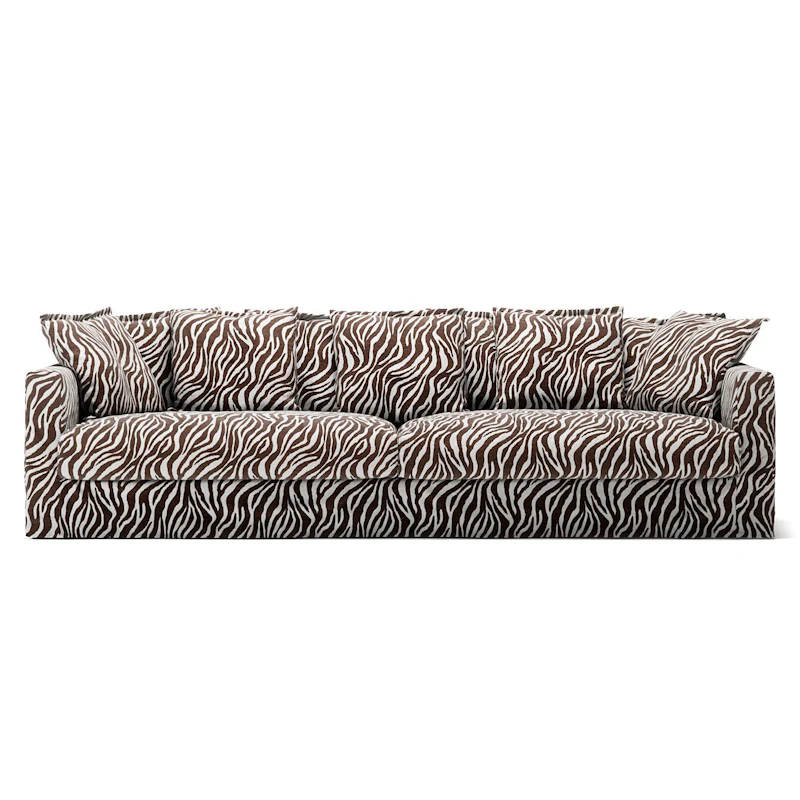 Stopning Til Le Grand Air 4-seter Sofa Chenille, Zebra
