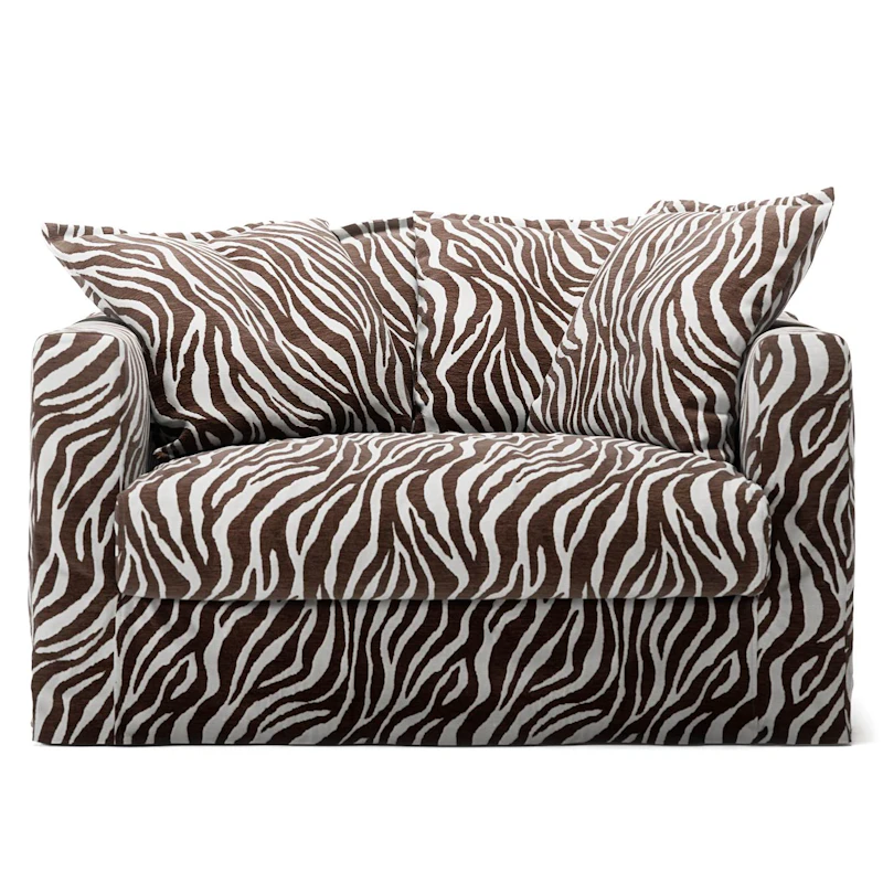 Stopning Til Le Grand Air Love Seat Chenille, Zebra