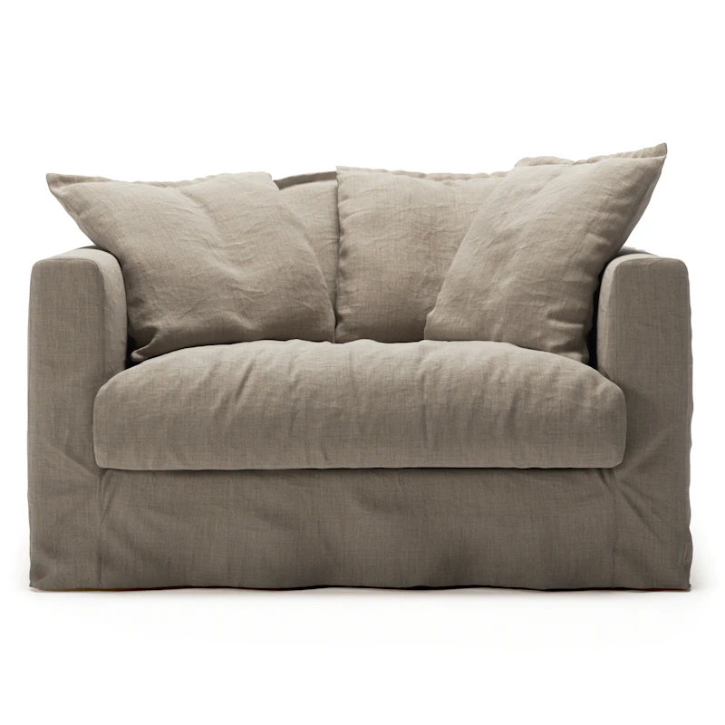 Stopning Til Le Grand Air Love Seat Lin, Savage Linen