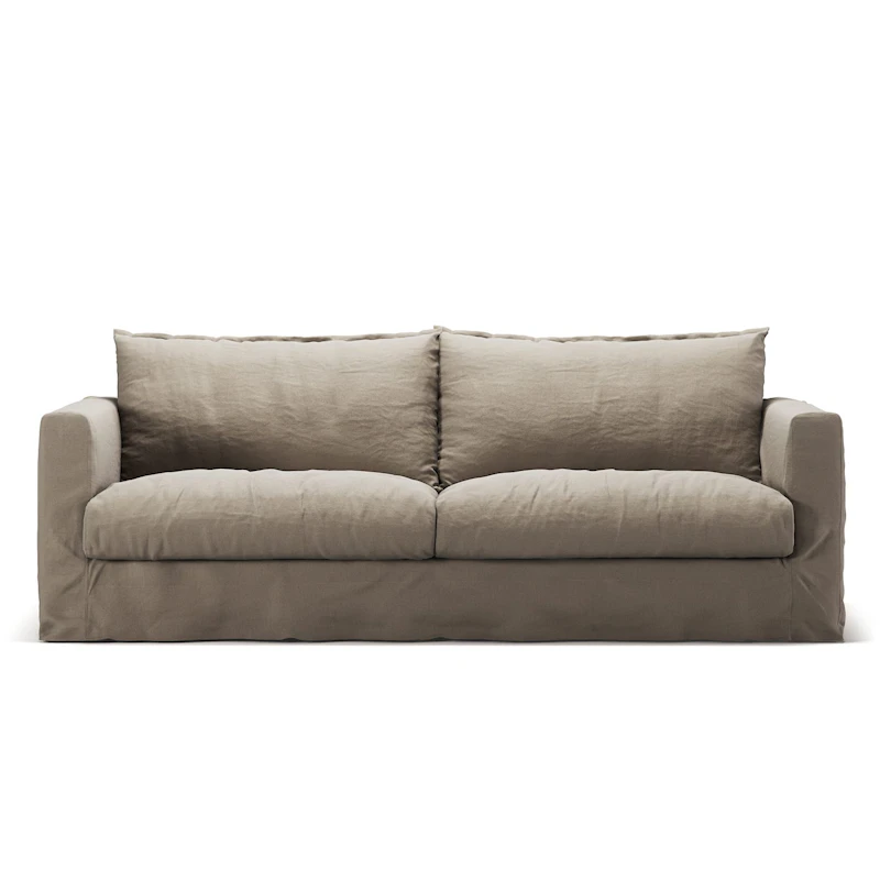 Stopning Til Le Grand Air Nou 3-seter Sofa Lin, Savage Linen