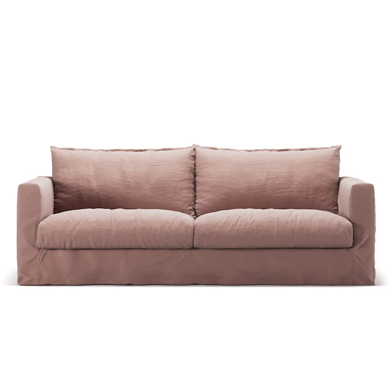 Stopning Til Le Grand Air Nou 3-seter Sofa Lin, Tender Blush