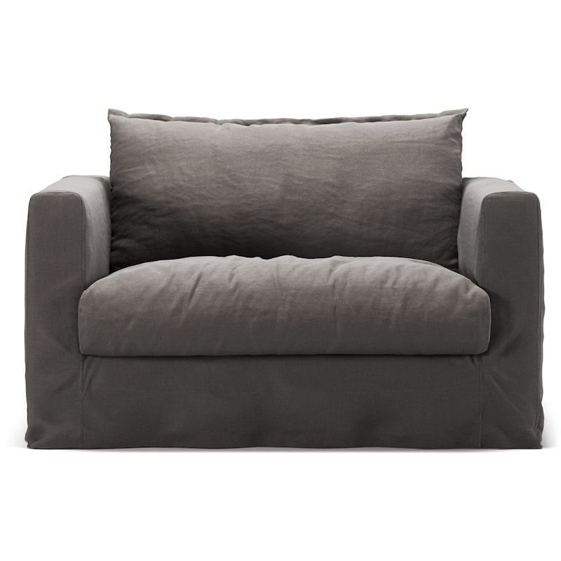 Stopning Til Le Grand Air Nou Love Seat Lin, Smokey Granite