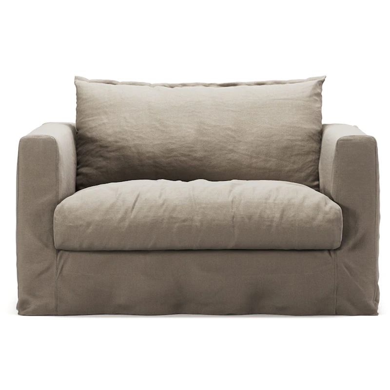 Stopning Til Le Grand Air Nou Love Seat Lin, Savage Linen