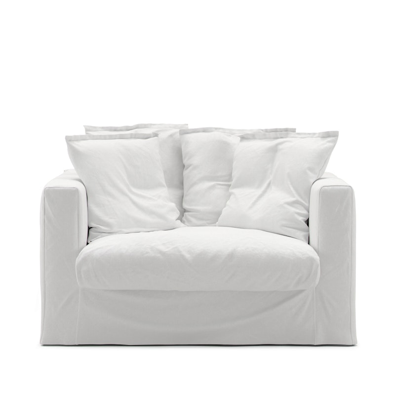 Stopning Til Le Grand Air Love Seat Bomull, Hvit