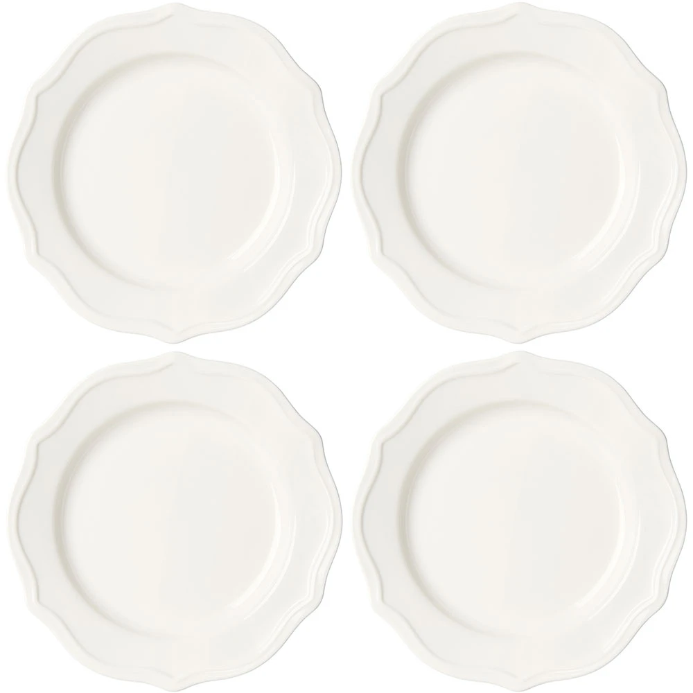 Violette Sidetallerken 20 cm 4-pack, Hvit