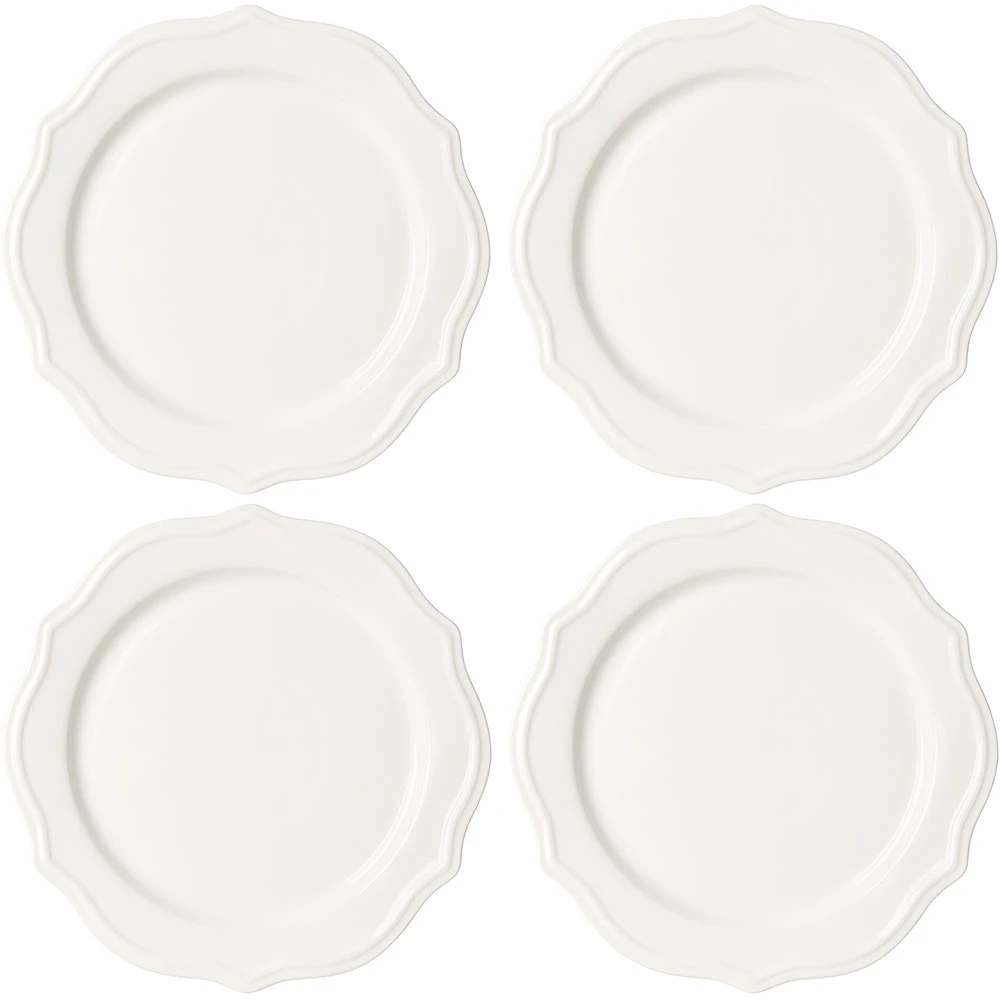 Violette Tallerken 28 cm 4-pack, Hvit