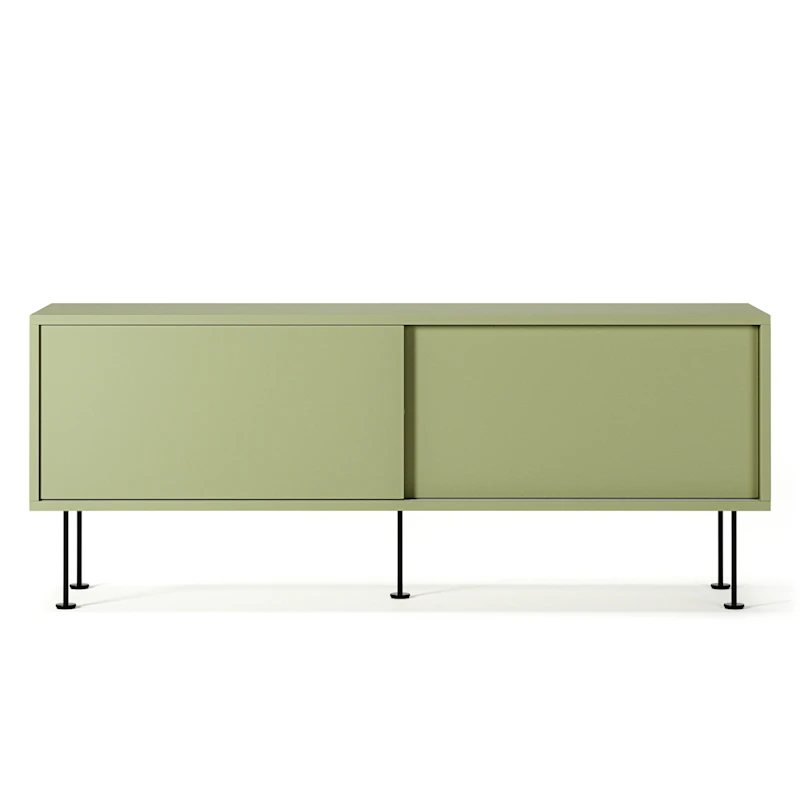 Vogue Mediabenk Med Ben 136 cm, Lint / Sort