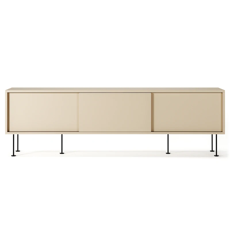 Vogue Mediabenk Med Ben 180 cm, Sand / Sort