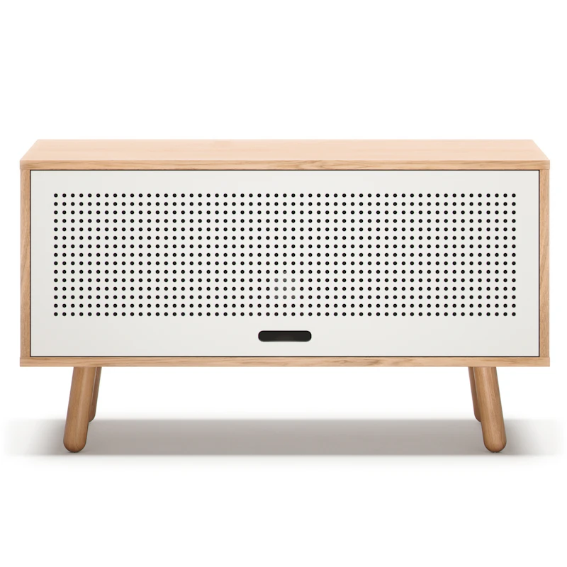 Ray Mediabenk 100 cm, Eik / Hvit