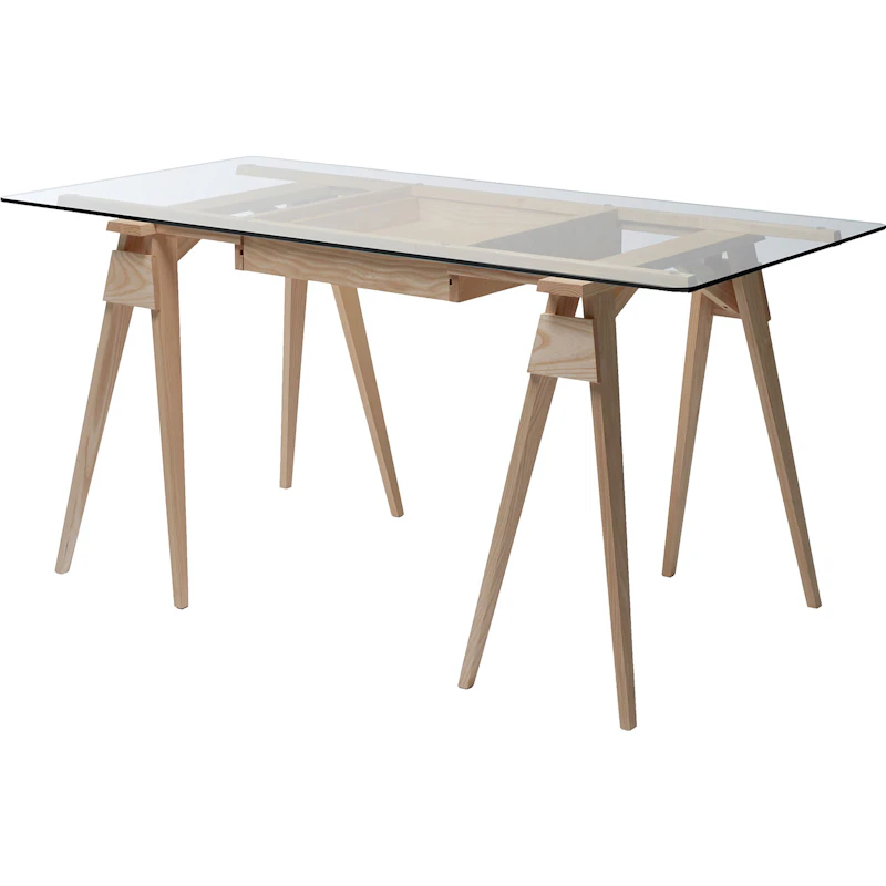 Arco Skrivebord, Lyst Tre