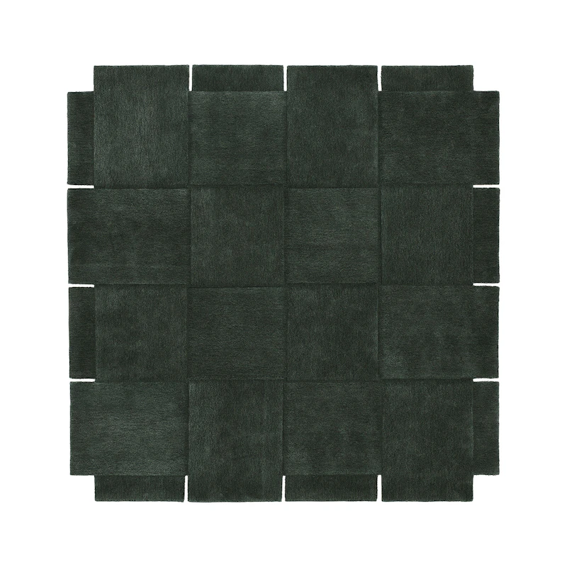 Basket Teppe Grønn, 245x245 cm