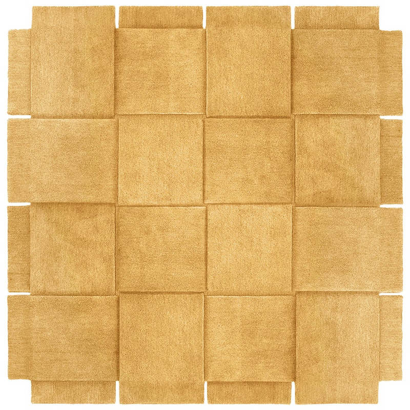 Basket Teppe Yellow Ochre, 245x245 cm