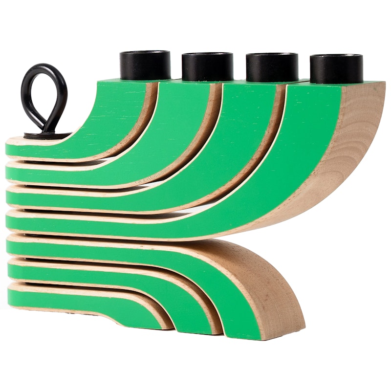 Nordic Light Lysestake Med 4 Armer, Grønn