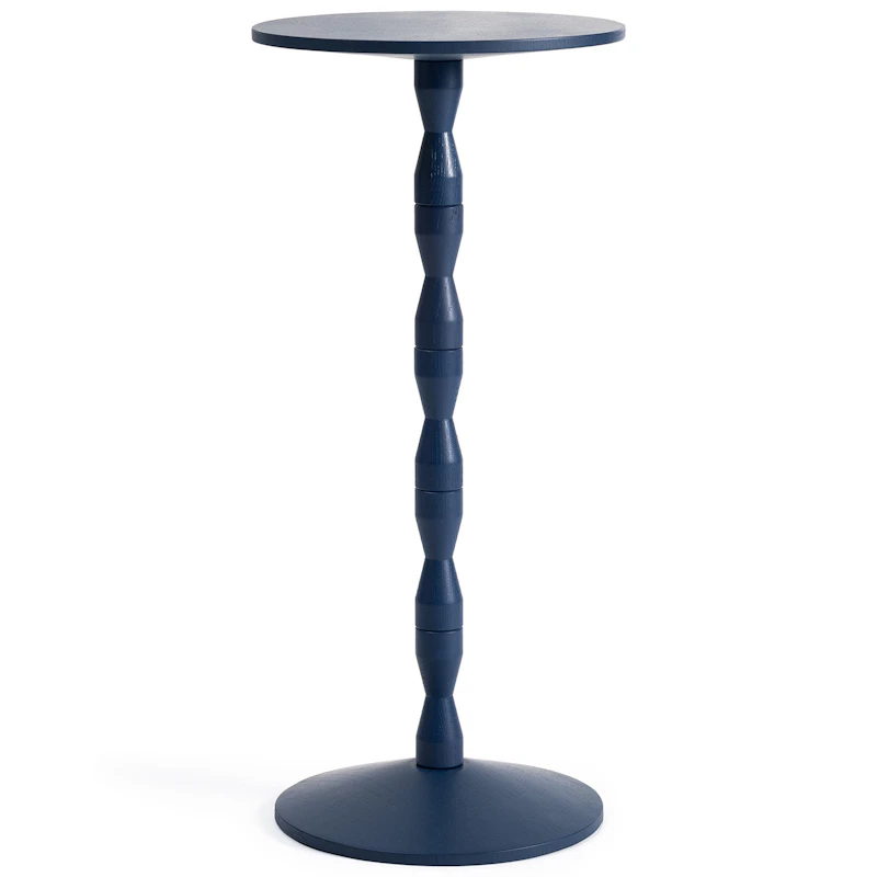 Pedestal Sidebord Eik, Blå