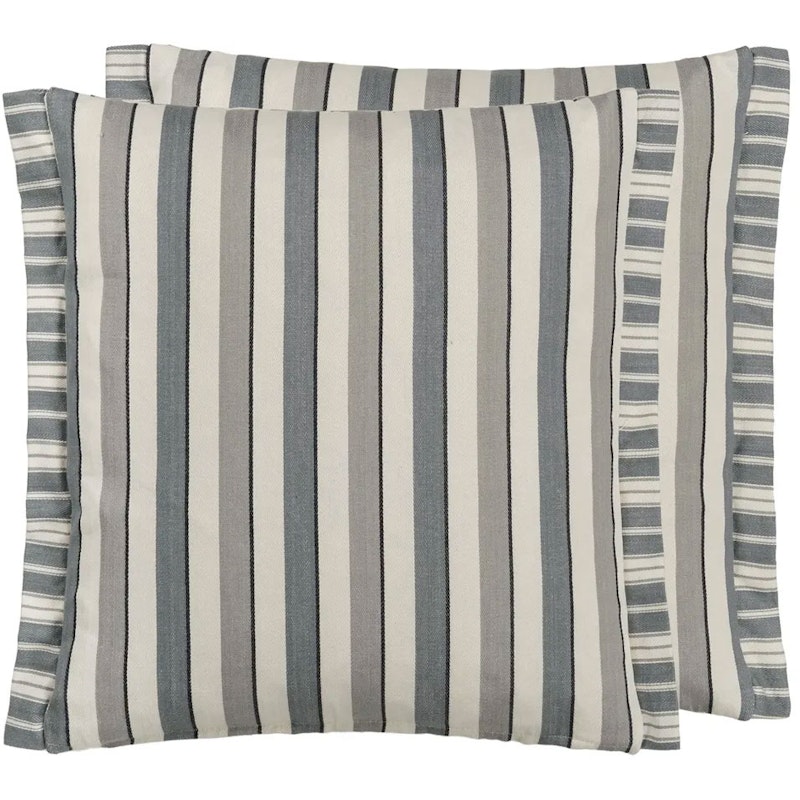 Burlington Stripe Charcoal Pute 43x43 cm