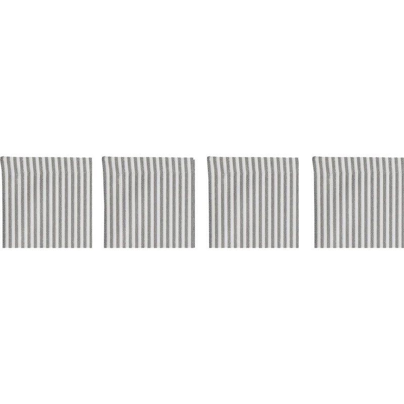 Narrow Stripe Glassunderlag 10x10 cm 4-pk, Grå
